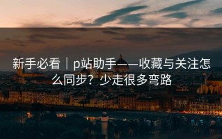 新手必看｜p站助手——收藏与关注怎么同步？少走很多弯路